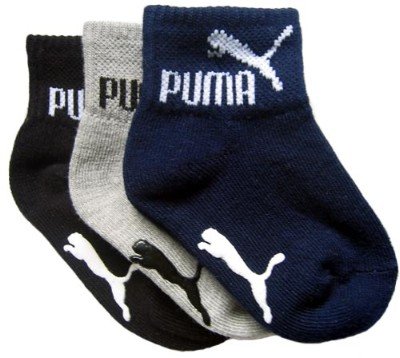 Puma Baby Solid Gripper Socks- 3 PackInfant to Baby 0-12 months
