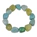 Blue and Green Genuine Multi-Stone Nugget Bracelet, 7.5
