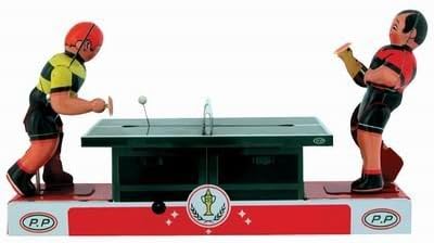 Blechspielzeug zum Aufziehen tin toys wind up-Ping Pong Tischtennis Spieler(Einfuhr aus Hong Kong ) by Retro Toys