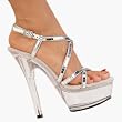 6 Inch Trendy Evening Shoes Eveningwear Club Nightlife Platform Shoes With Mirrors Disco Clear