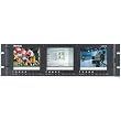 Marshall Triple 5" Rack Mounted Full Color Active Matrix LCD Panel with 3 SDI Inputs & 3 Built-in 10-bit D/A Converters