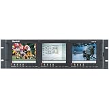 Marshall Triple 5 Rack Mounted Full Color Active Matrix LCD Panel with 3 SDI Inputs & 3 Built-in 10-bit D/A Converters