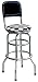 Kitchen & Housewares : On The Edge 801105 Checker Flag Double Ring and Chrome Seat Ring Barstool