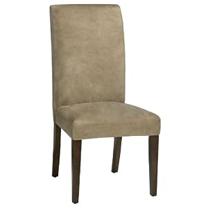 Parsons Slipcover Side Chair, 40.5Hx20.5W, BEIGE