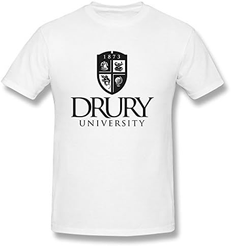 Drury University Custom For Man White Cotton Tshirt