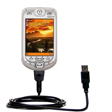 Classic Straight USB Cable for the i-Mate PDA2k with Power Hot Sync and Charge capabilities - Gomadic Brand w/ TipExchange Technology