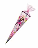Nestler 7853845s - Schult&uuml;te Barbie Rock Star mit Paillettenborte 12-eckig, kaschierter Lackkarton (Organza), 85cm