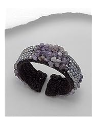 Cotton Waxed Thread Amethyst Bracelet