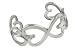 Sterling Silver Infinity Heart Bangle