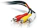 New CABLES TO GO 3FT VALUE SERIES RCA AUDIO VIDEO AV Cable Black Lifetime Warranty PVC Iacket