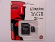 Kingston 16 GB Class 4 MicroSDHC Flash Card with SD Adapter SDC4/16GB