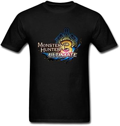 Sunmile Tees Men's Monster Hunter Logo Short Sleeve T-Shirt X-Large Black