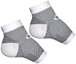 FS6 Compression Foot Sleeve - Pair - White, Medium