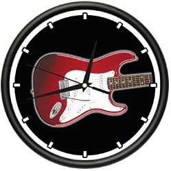 ELECTRIC GUITAR Wall Clock stratocaster band music