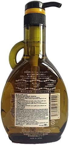 Oilim Oil - Oil Shampoo for Dry Frizzy Hair _Sulfate & Silicone Free_Composed of Argan Seed, Macademia, Coconut, Kukui Nut, Olive and Borage Seed Oils 500 mL, 17 fl.oz. (1 bottle)