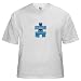 Autism Awareness (B) White T-Shirt