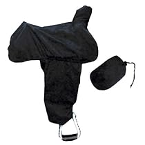Intrepid International Western Saddle Cover with Fenders, Black
