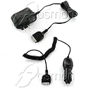 2-Piece Value Combo Pack Of Brand New Home Wall Travel Plug in Ac Charger + Vehicle Cigarette Lighter Power Car Charger with IC Chip For SanDisk Sansa