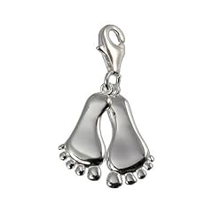 SilberDream 925 Sterling Silber Charm F��e Anh�nger f�r Armband Kette Ohrring FC3124