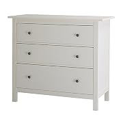 HEMNES チェスト（引き出し×3）, ホワイト IKEA イケア