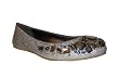 Coach Denisse Lurex Canvas Rhinestone Flat Silver Slipon Shoes 6.5