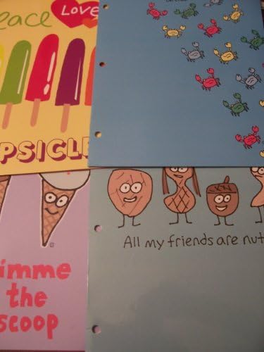 Set of 4 Be As You Are Folders (Scoop, Crab, Popsicle, & Nuts)