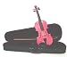 Crystalcello MV450MPK 4/4 Size Violin with Carrying Case + Bow + Accessories - Metallic Pink Color