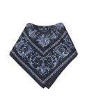 Versace - Versace Greca Framed Ornamental Printed Silk Bandana Gray