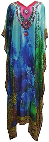 CHIKTONES WOMANS BEACH KAFTAN LONG PRINTED CAFTAN