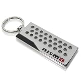 Nissan NISMO Perforated Metal Plate Keychain, Official Licensed Product