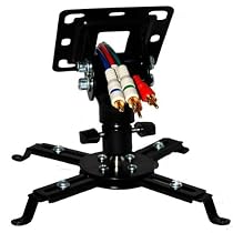 Cheetah Mounts APMFB Black Universal Projector Ceiling Mount