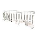 K�chenhelfer Set H�ngeleiste aus rostfreiem Edelstahl 13 Teile