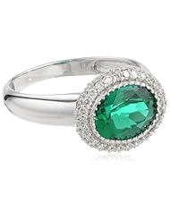 14k White Gold Genuine 9x7 Oval Blue Sapphire Center Diamond Halo Ring (2.60 cttw, H-I Color, I1 Clarity)