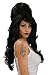 Rubies British Celebrity Singer Costume Rehab Long Black Wig