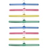 Lot of 8 Adjustable Bendable Foam Clothes Hangers