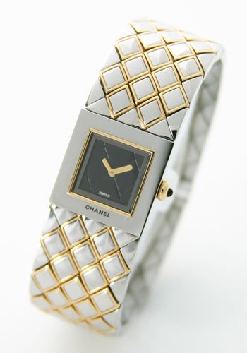 [シャネル]CHANEL 腕時計 マトラッセ YGコンビ ブラック H0475 レディース [並行輸入品]