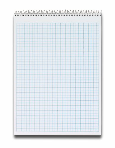 TOPS Docket Quadrille Pad - 8.5 x 11.75 Inches - Wirebound at Top - 70 Sheets - White (63801) Image TOPS Docket Quadrille Pad - 8.5 x 11.75 Inches - Wirebound at Top - 70 Sheets - White (63801)