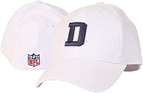 Dallas Cowboys White Stretch Flex Fit Sized Coaches Sidelines Cap (L/XL)