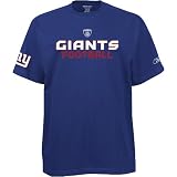 Reebok New York Giants Short Sleeve Orbital Sideline T-Shirt