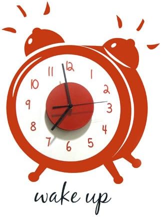 Wake Up Alarm Wall Decal Black - 33cm x 48cm / 13" x 19" - CoolWallArt
