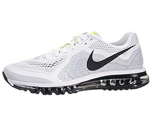 Nike Mens Air Max 2014 Running Shoes White/Black/Pure Platinum 621077-100 Size 12