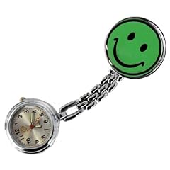 Schwesternuhr 2er Set (=2St�ck!) Smiley gr�n mit Clip Kitteluhr Krankenschwesteruhr Original Tiga-Med Qualit�t