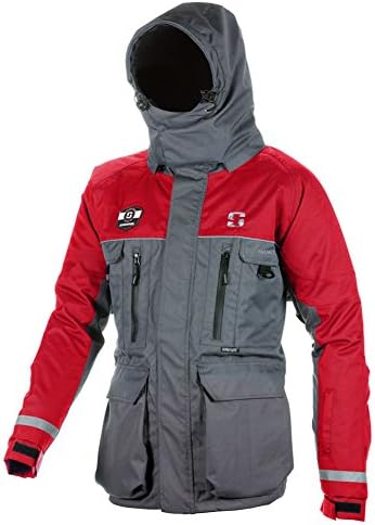 STRIKER ICE SI HardWater Jacket, Gray/Red, 3XL (114017)