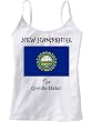 NEW HAMPSHIRE - THE GRANITE STATE - FLAG - State Series - White Women's / Girls Camisole (Girlie / Babydoll)