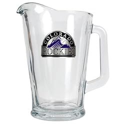 Colorado Rockies 60oz Glass Pitcher - Primary Logo MLB Baseball