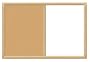 Board Dudes 24"x36" Oak Wrapped Magnetic Combo Board (16823UA-1)