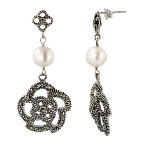 Sterling Silver Freshwater Cultured Pearl and 