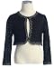 New Sweater Bolero Jacket Shrug ~ Sizes 2 to 12 Girls (Choice of Ivory, Pink or Black)