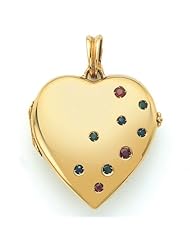 Victor Mayer 18K Gold Diamond Locket With Assorted Gems 18K Yellow Gold