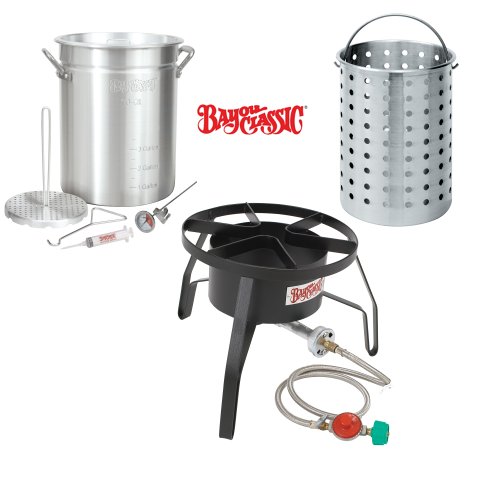 Bayou Classic Turkey Frying Kit Includes Stockpot Gas Cooker